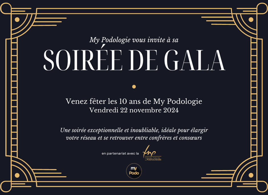 Une soirée de Gala entre podologues pour partager un moment inoubliable !