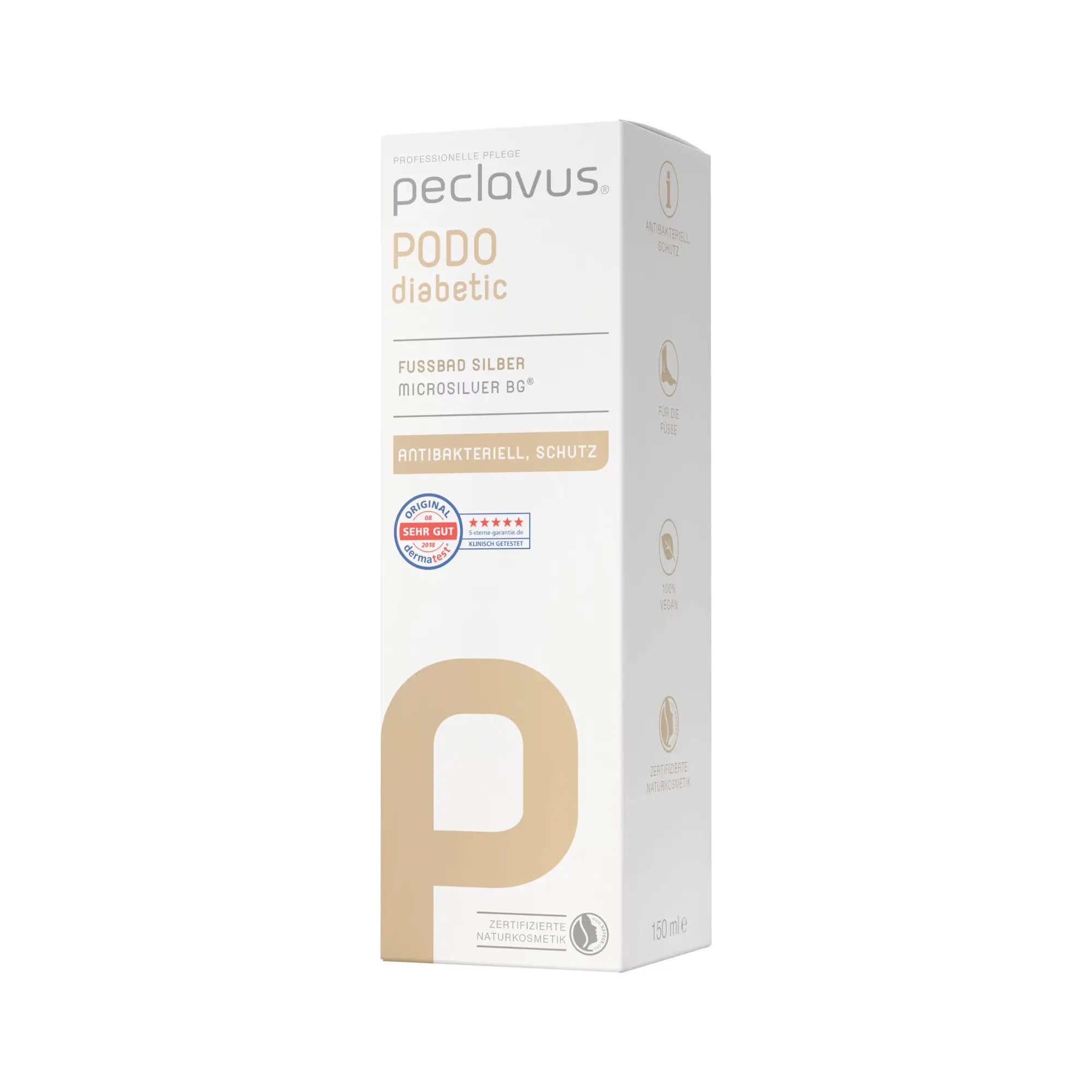 Bain de pieds Argent - 150 ml - Peclavus - My Podologie