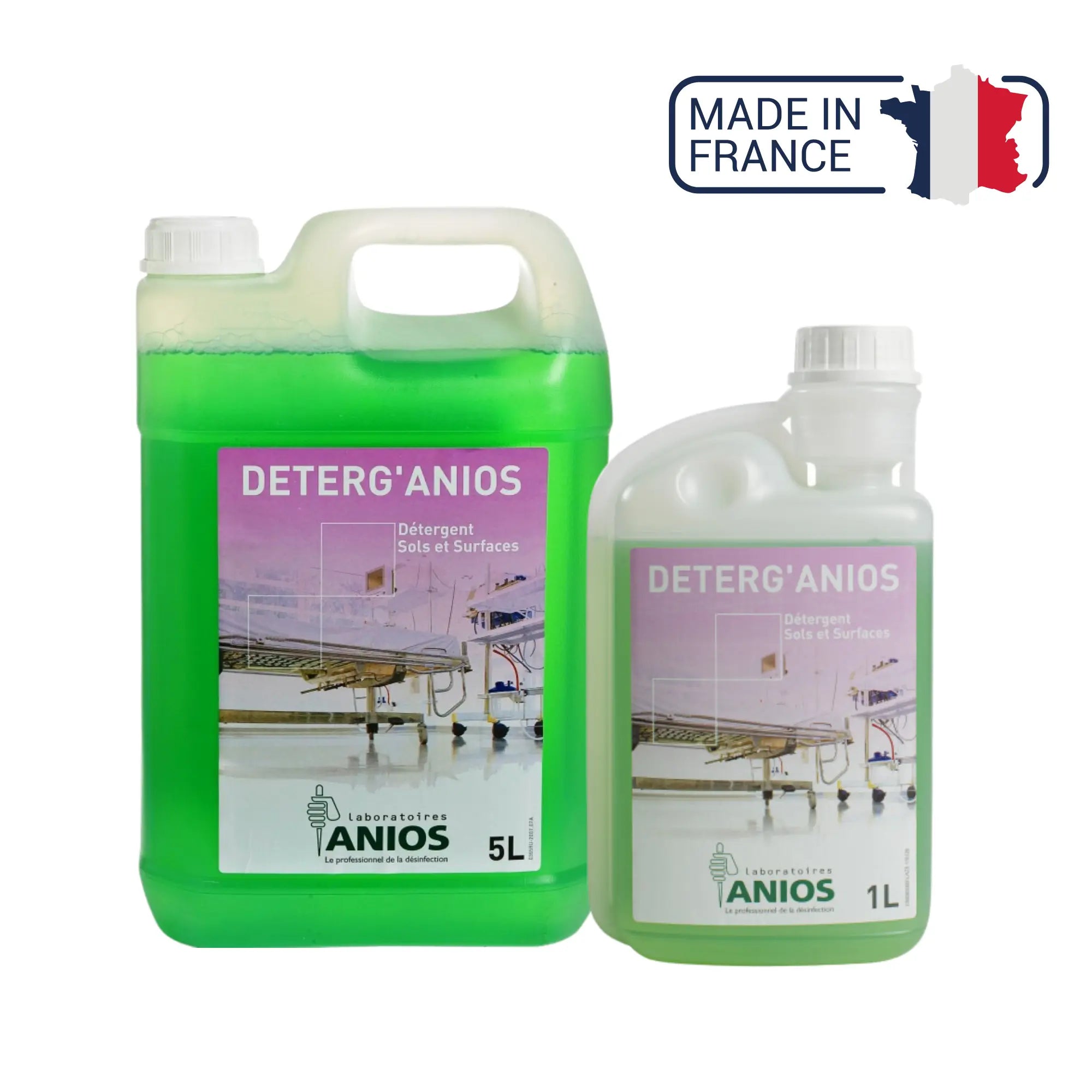 Deterg'anios - Sols et Surfaces - Effet mouillant, dispersant et solubilisant - 1 L ou 5L - Anios Anios 