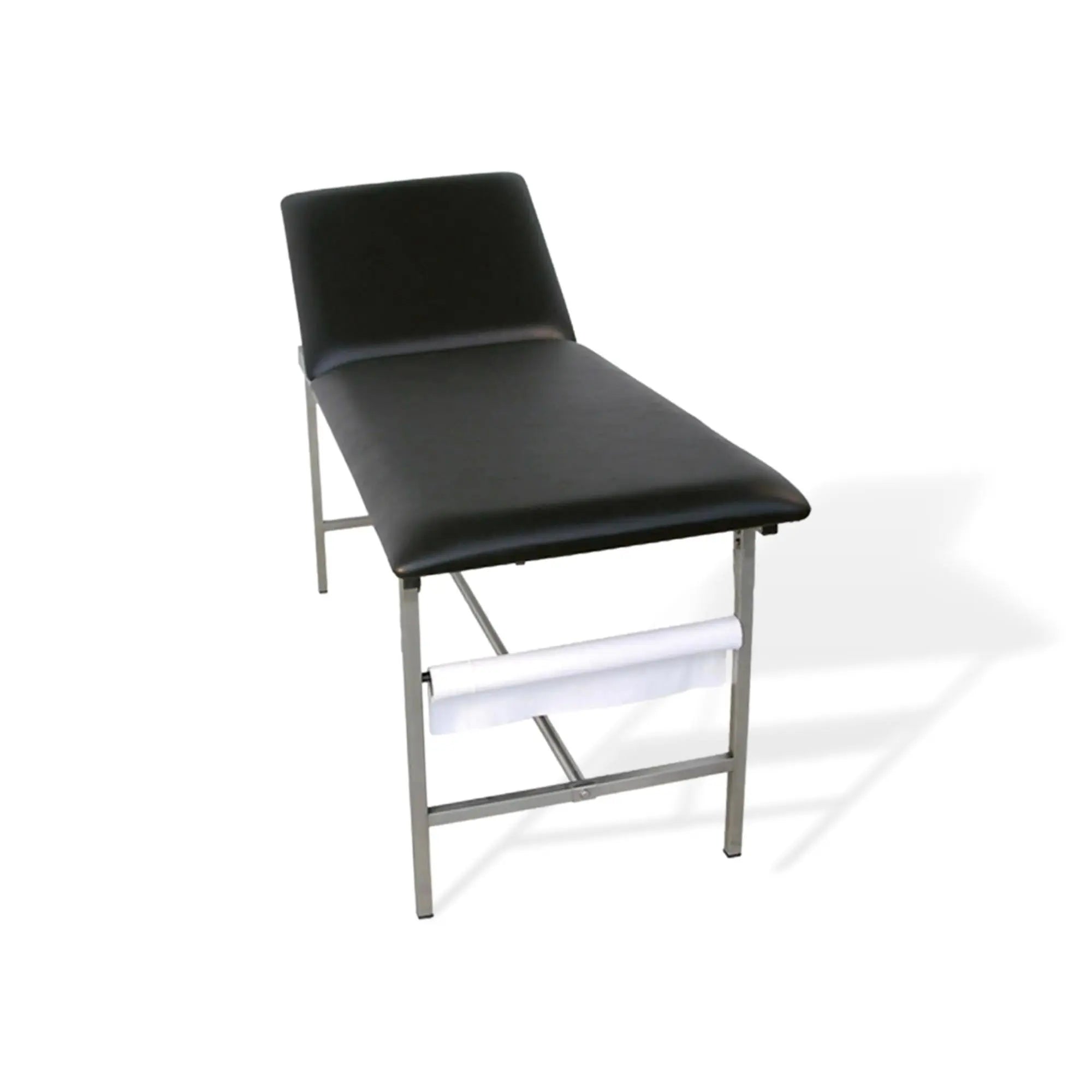 Black Examination Couch Square Stainless Steel Tube - CARINA MEDICAL