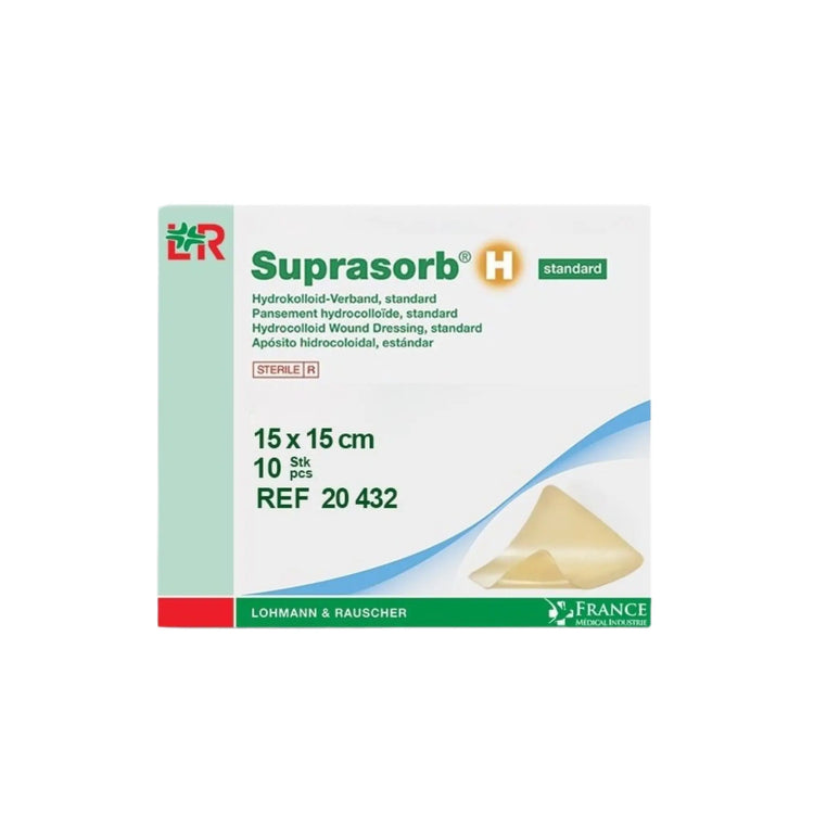 Pansement SUPRASORB H  Hydrocolloïde Standard 15X15cm - My Podologie