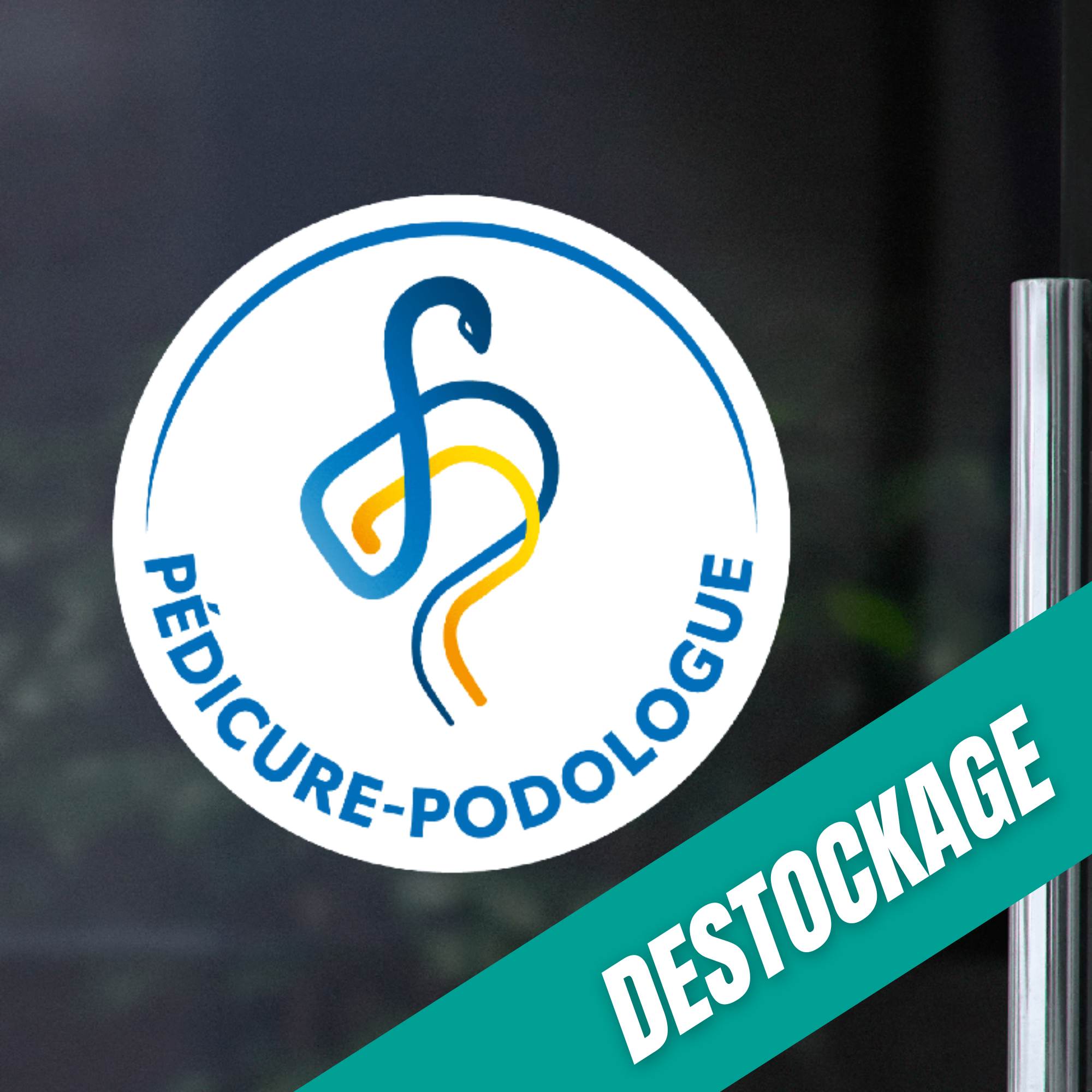 Sticker vitrine Pédicure-Podologue ONPP - Pour votre cabinet de podologie // Destockage My Podologie 