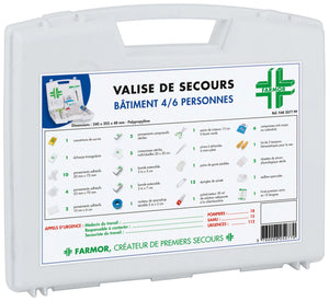 Valise de secours Bâtiment - 4 à 6 personnes - Farmor - My Podologie